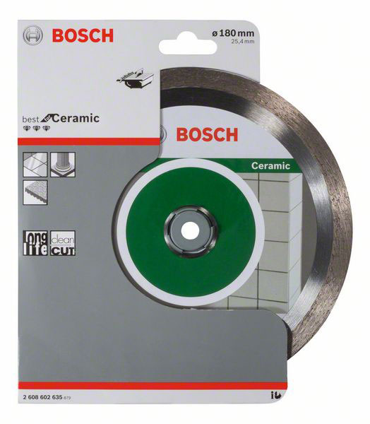 BOSCH dijamantna rezna ploča za keramiku PRO Ceramic 180×25,40 mm - Slika 2