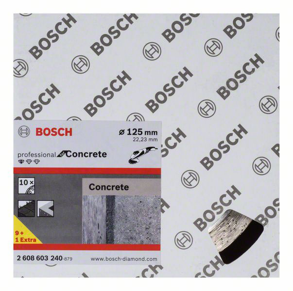 BOSCH dijamantne rezne ploče za beton Standard for Concrete 125×22,23 mm, 10 kom - Slika 3