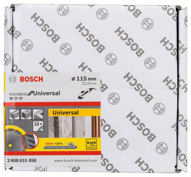 BOSCH dijamantne rezne ploče PRO Multi Material 115×22,23 mm, 10 kom - Slika 2
