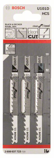 BOSCH list ubodne pile za drvo U 101 D 100 mm, 3 kom - Slika 2