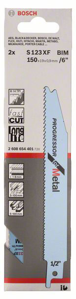 BOSCH list sabljaste pile za metal S 123 XF 150 mm, 2 kom - Slika 2