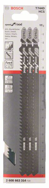 BOSCH list ubodne pile za drvo T 744 D 180 mm, 3 kom - Slika 2