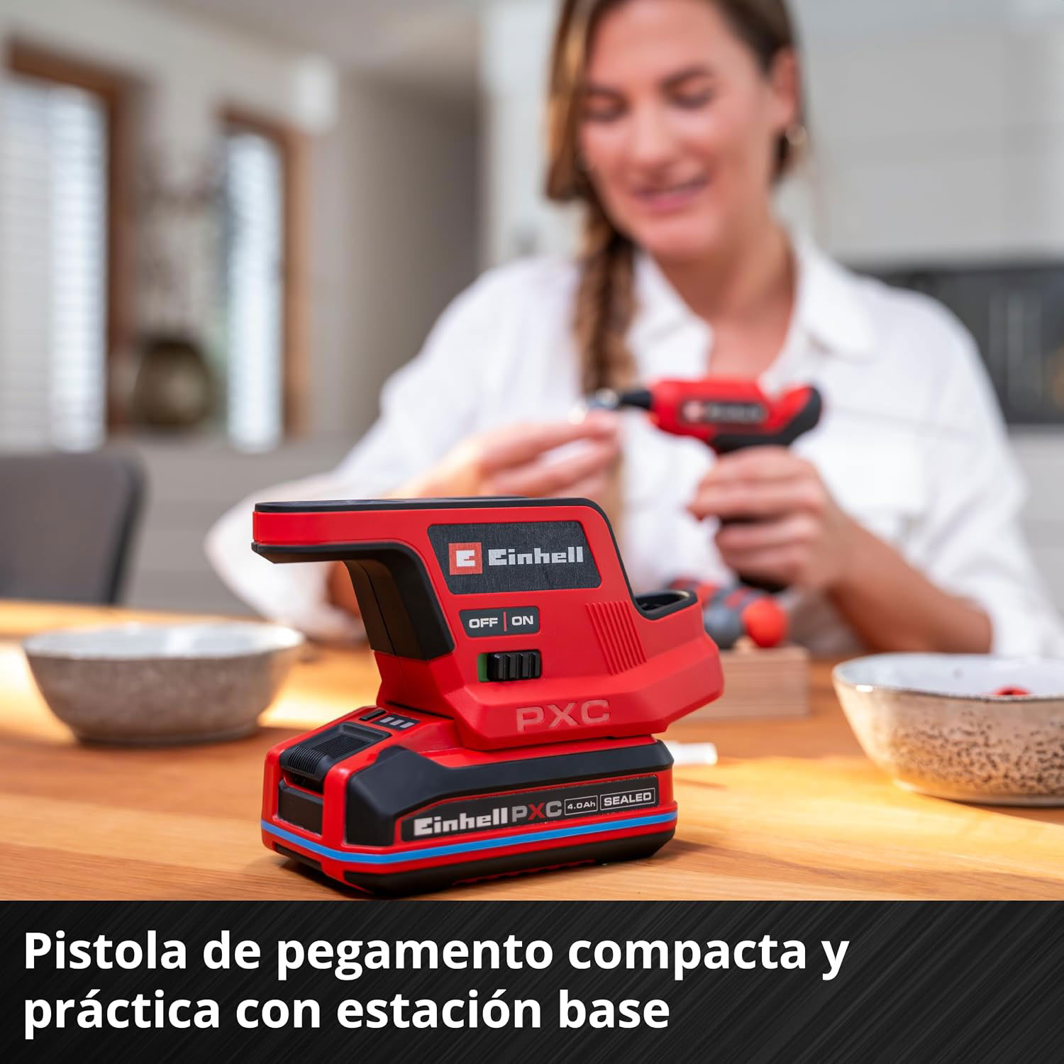 EINHELL aku pištolj za vruće lijepljenje TE-CG 18/7 Li PXC 18V bez baterije - Slika 3