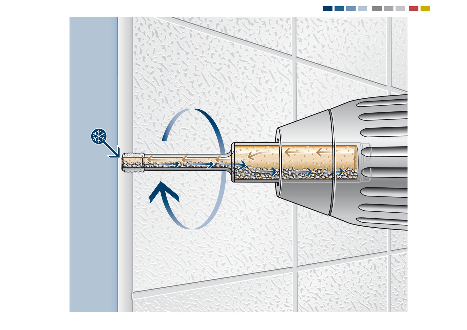 BOSCH dijamantno krunsko svrdlo za keramiku PRO Ceramic dry, 25x35 mm - Slika 3
