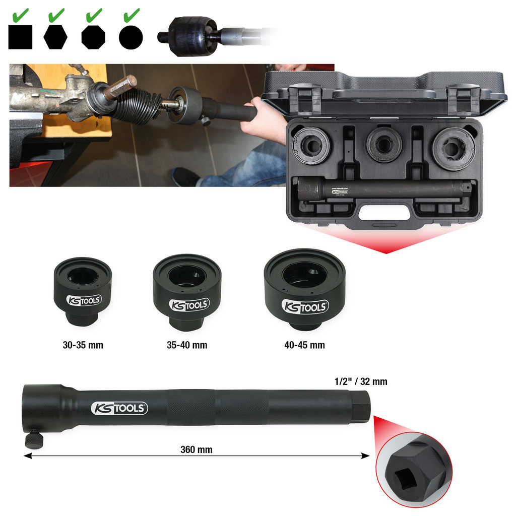 KS TOOLS set alata za skidanje spone volana 30-45mm, 3 dj. 1501125-KST - Slika 4