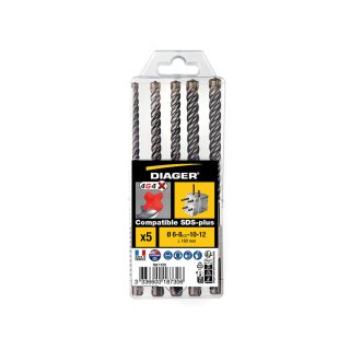 DIAGER set SDS-plus svrdala 4G4 6-12 mm 5.dj.