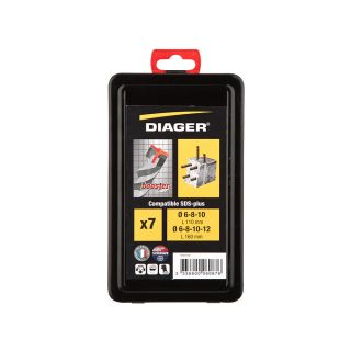 DIAGER set SDS-plus svrdala Booster 6-12 mm 7.dj.
