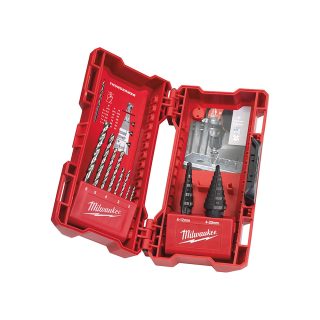 MILWAUKEE set svrdla i stepenastih svrdla HSS-G za metal THUNDERWEB™ 10 dj.