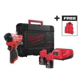 MILWAUKEE aku udarni odvijač 1/4" 127 Nm FID2MC-202X M12 2xAku 12V 2,0Ah HD Box