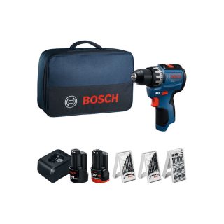 BOSCH aku bušilica-izvijač PRO GSR 12V-31 2xAku 12V 2,0/3,0Ah torba + 39 dj. set pribora