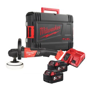 MILWAUKEE aku polirka za auto FAP180-502X M18 2xAku 18V 5,0Ah HD Box