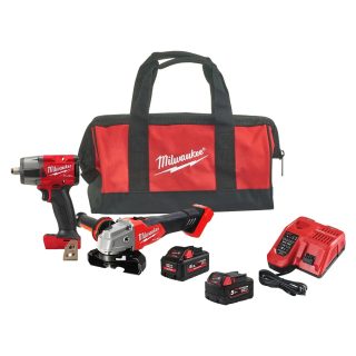 MILWAUKEE set alata FPP2BJ-552B - aku odvijač M18 FMTIW2F12-0 + aku brusilica M18 FSAG125X-0 18V 5,0/5,5Ah torba