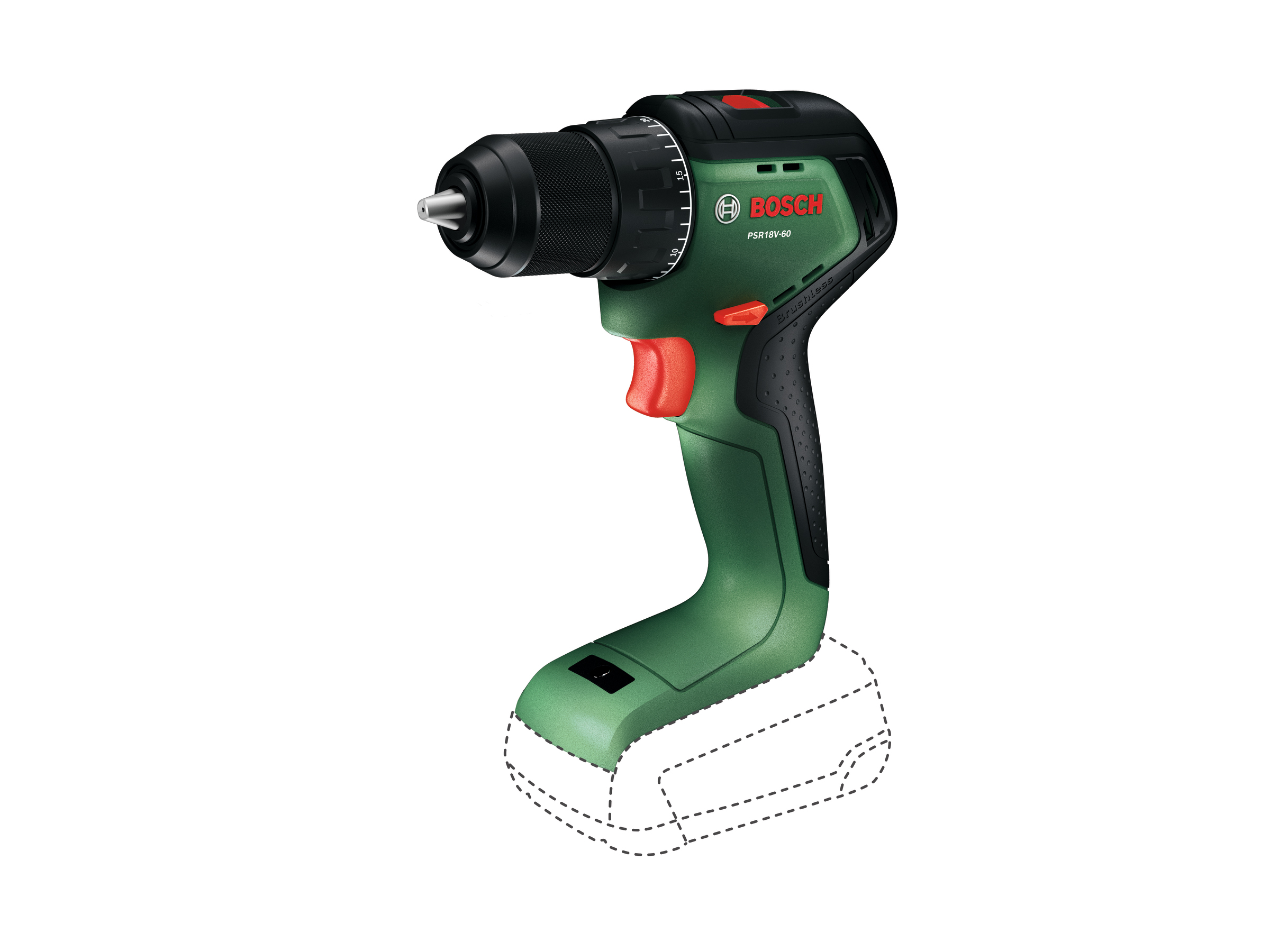 BOSCH aku bušilica-izvijač PSR 18V-60 18V bez baterije - Slika 2