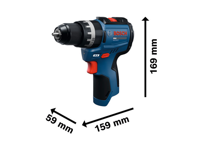 BOSCH aku udarna bušilica PRO GSB 12V-31 12V 2,0Ah torba - Slika 2