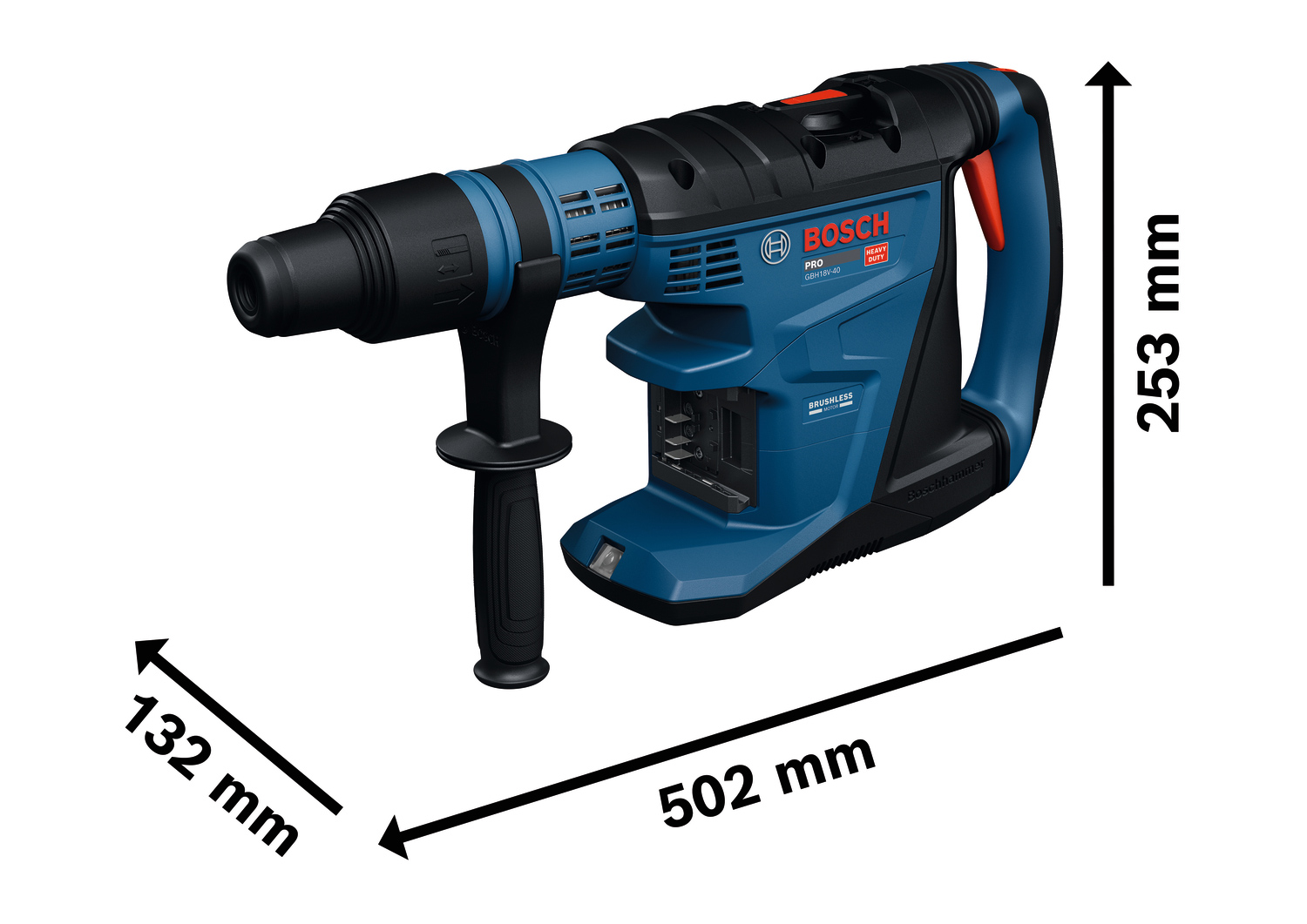 BOSCH aku bušaći čekić PRO GBH 18V-40 18V bez baterije XL-Boxx - Slika 2