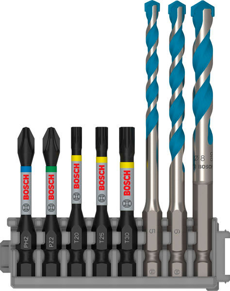BOSCH set svrdla i bitova Multi Construction, PRO Impact, 8 dj. - Slika 2