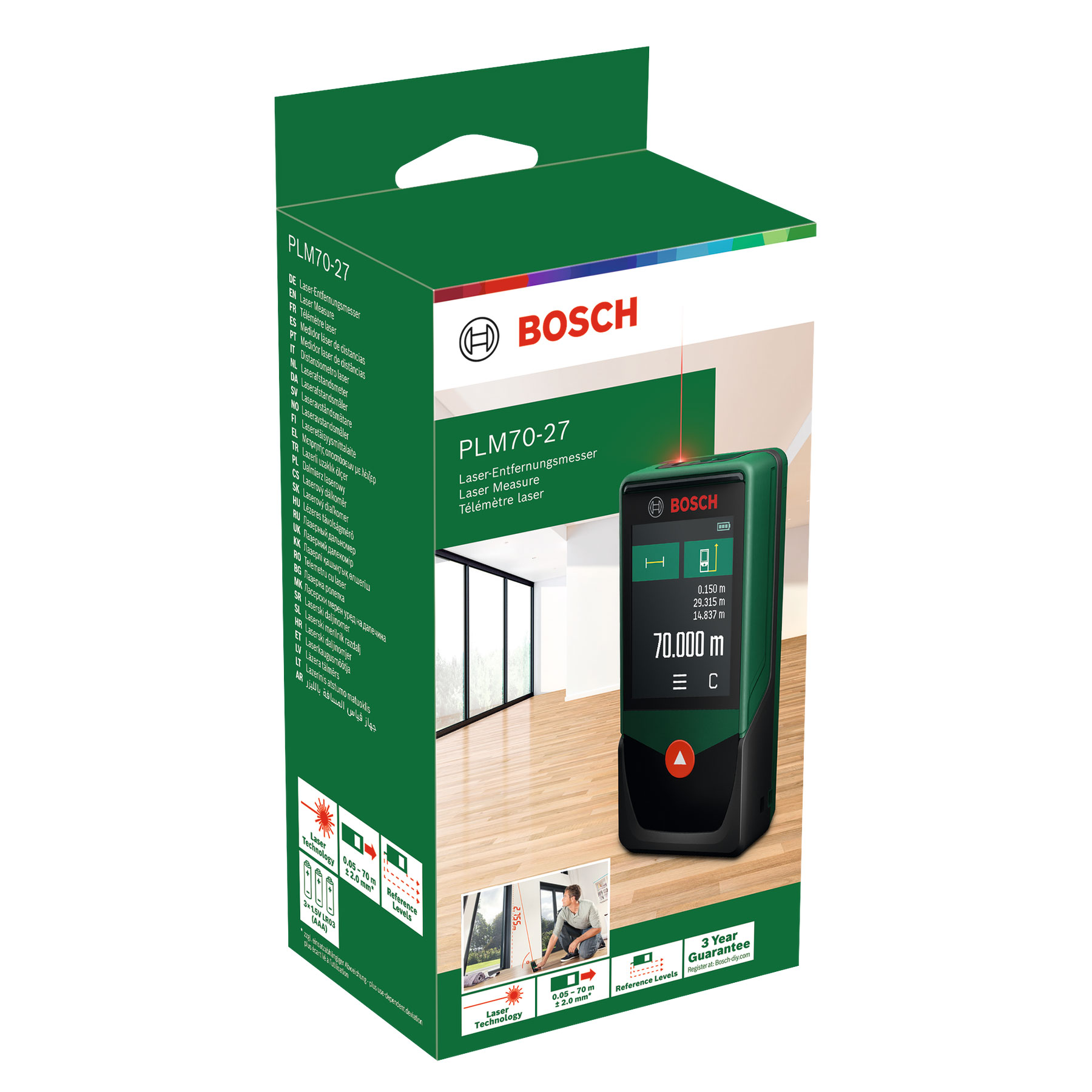 BOSCH laserski daljinomjer 70m PLM70-27 - Slika 3