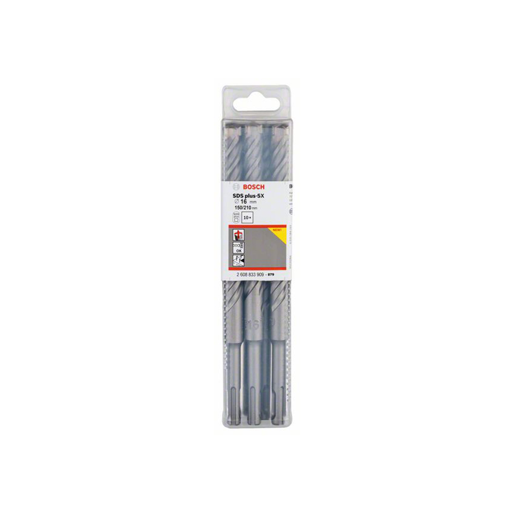 BOSCH svrdlo za armirani beton PRO SDS plus-5X, 16x150x210 mm, 10 kom