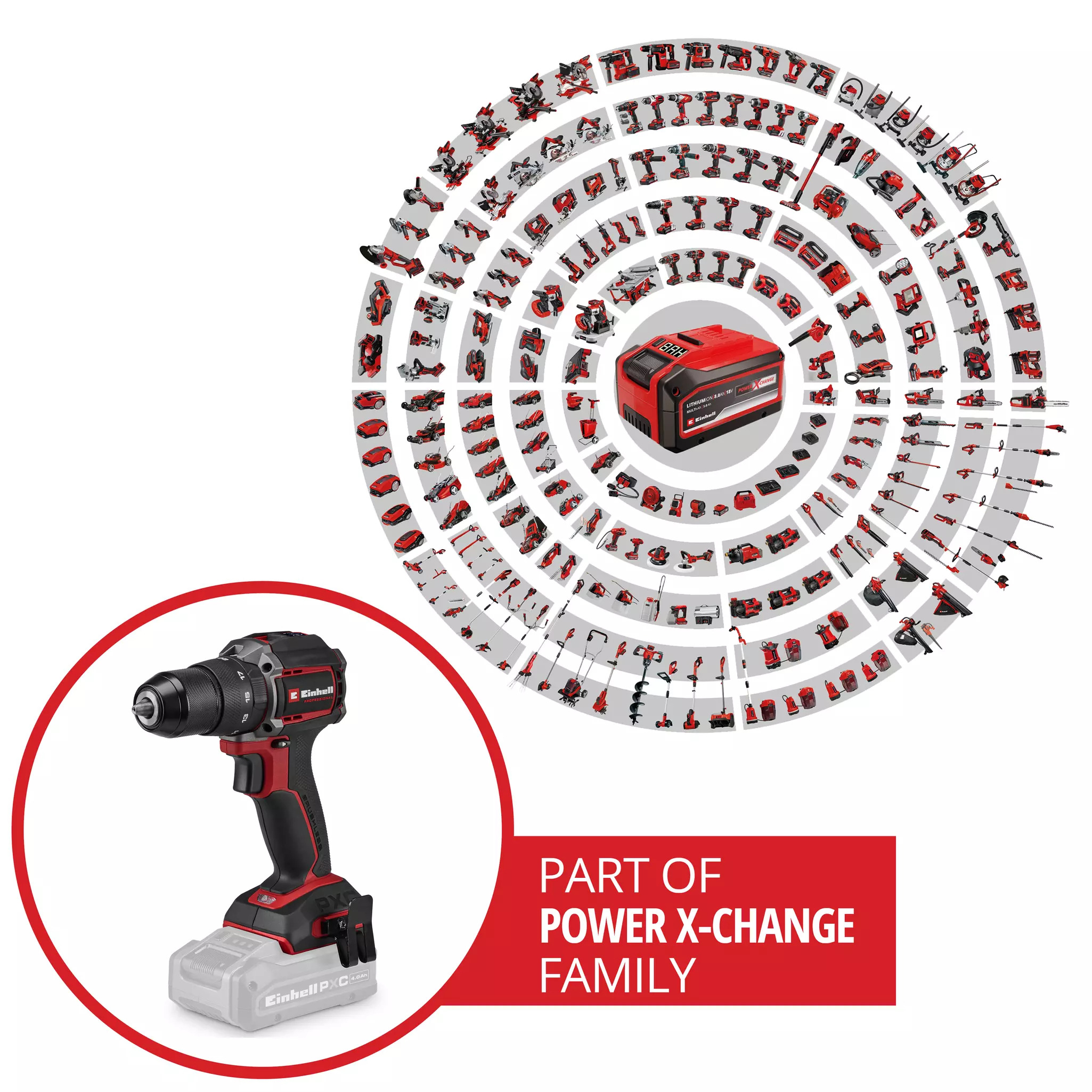 EINHELL PROFESSIONAL aku udarna bušilica TP-CD 18/50-C Li-i BL PXC 2xAku 18V 3,0Ah kovčeg - Slika 9