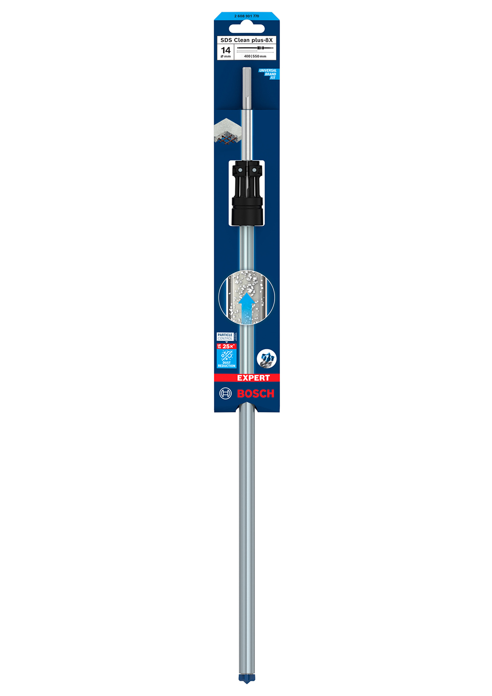 BOSCH svrdlo za armirani beton EXPERT SDS Clean plus-8X, 14x400x550 mm - Slika 2