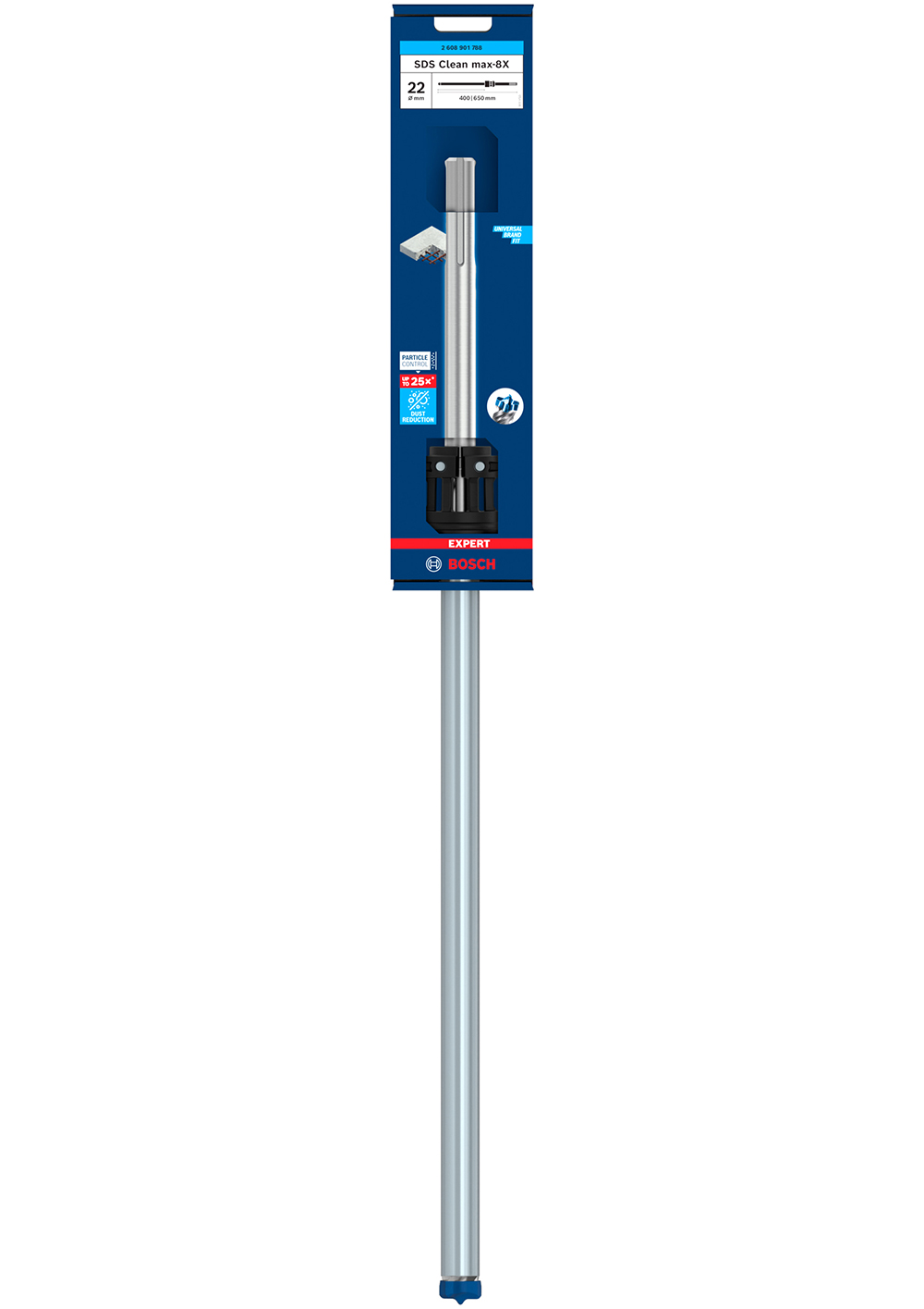 BOSCH svrdlo za armirani beton EXPERT SDS Clean max-8X, 22x400x650 mm - Slika 2