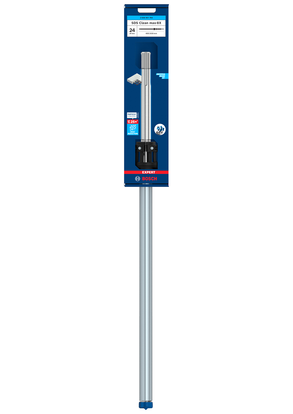 BOSCH svrdlo za armirani beton EXPERT SDS Clean max-8X, 24x400x650 mm - Slika 2