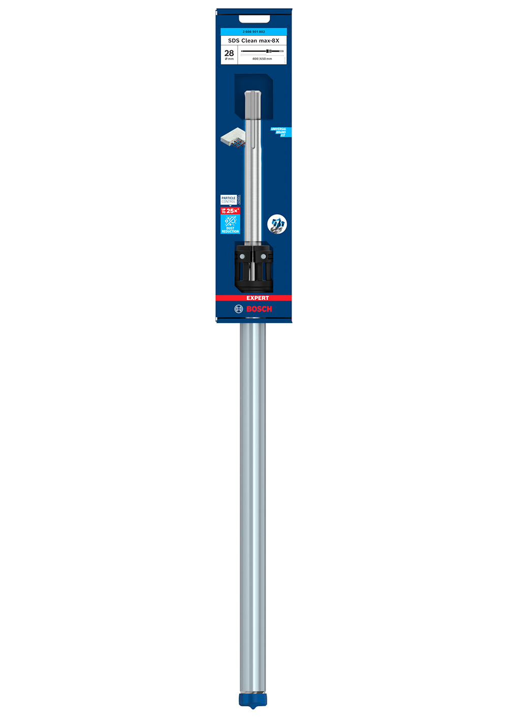 BOSCH svrdlo za armirani beton EXPERT SDS Clean max-8X, 28x400x650 mm - Slika 2