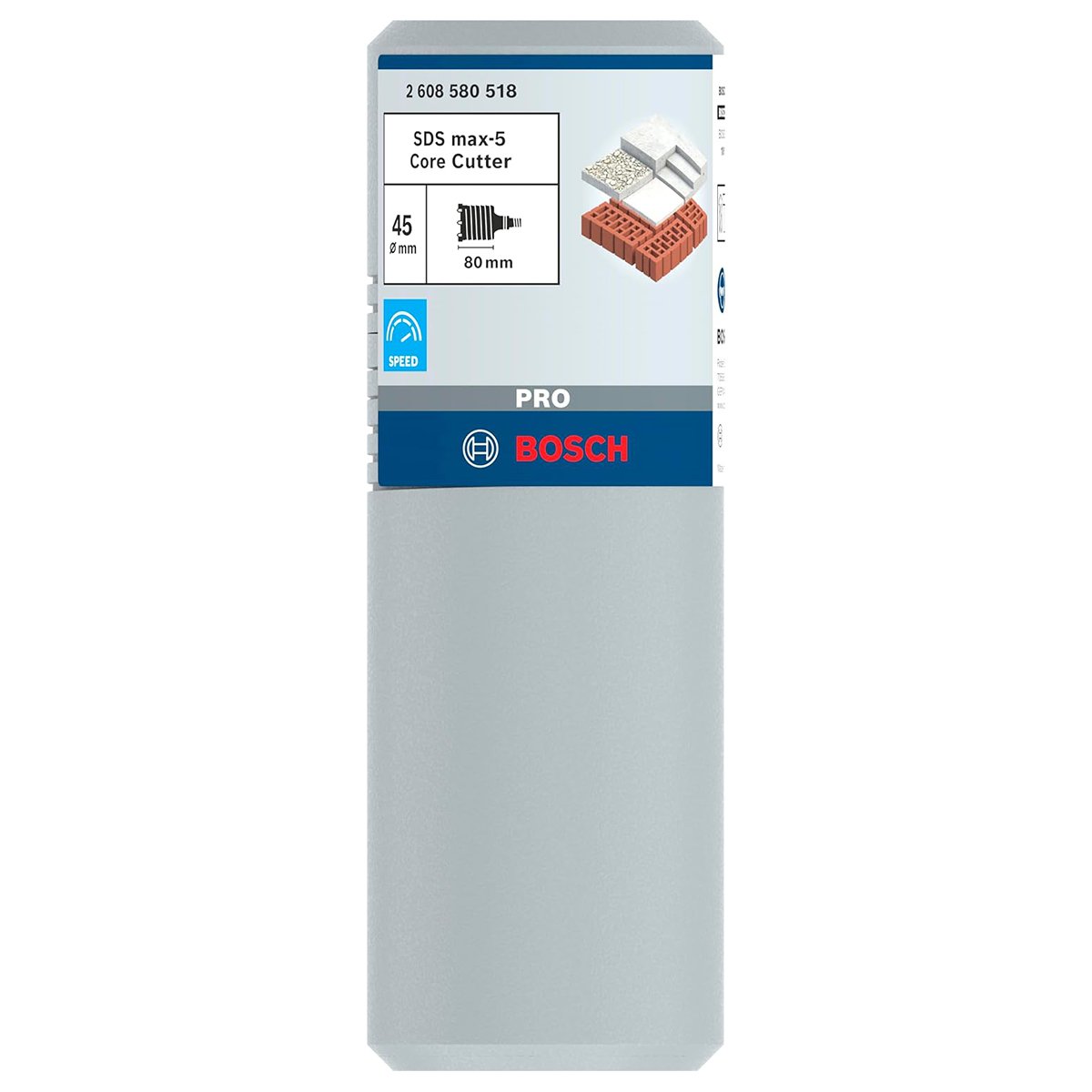 BOSCH krunsko svrdlo za beton PRO SDS plus-5 Core Cutter, 45x80x112 mm - Slika 2