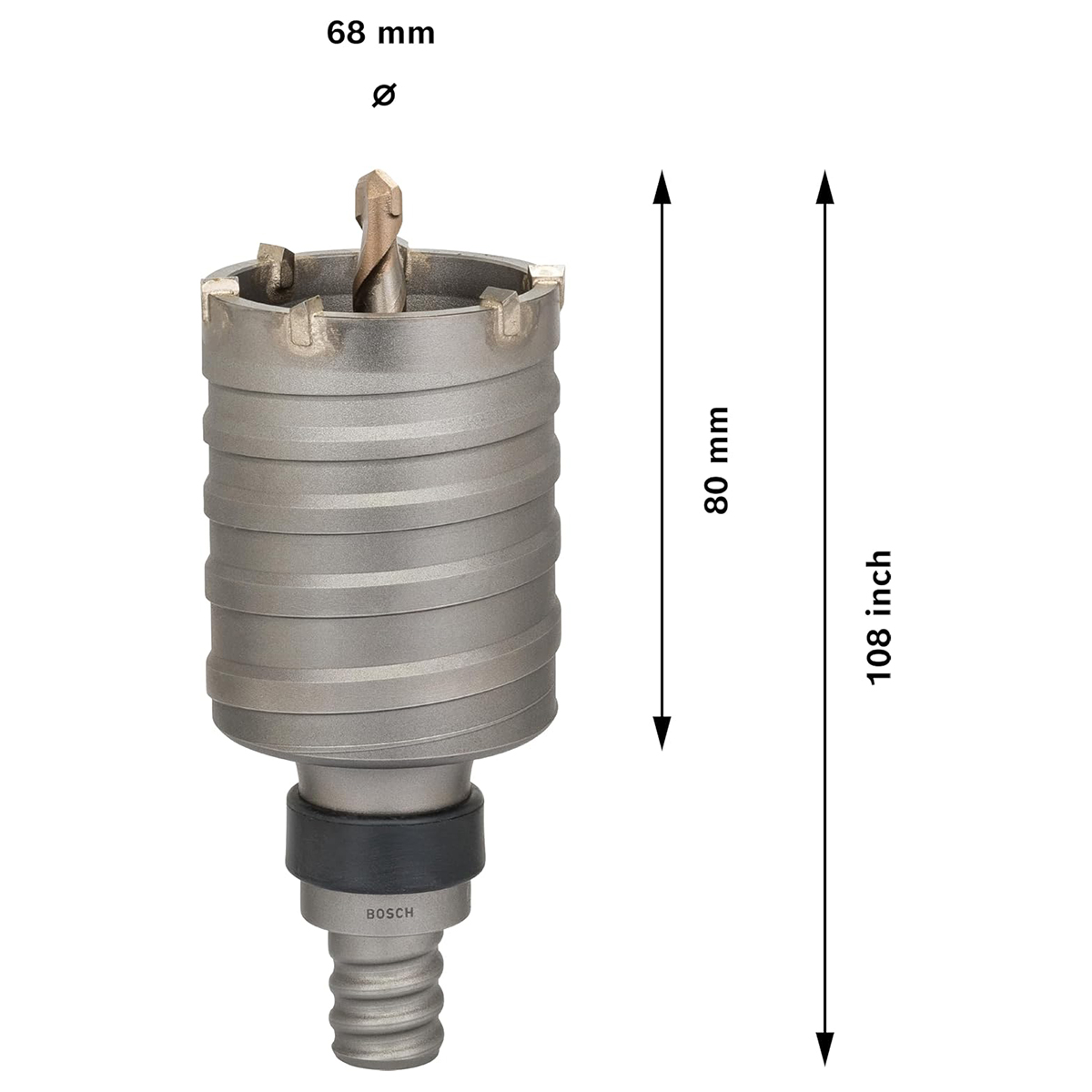 BOSCH krunsko svrdlo za beton PRO SDS plus-5 Core Cutter, 68x80x108 mm - Slika 2