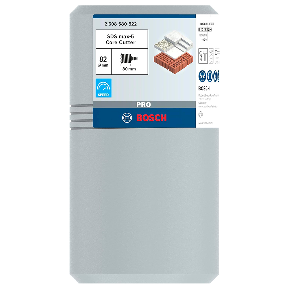 BOSCH krunsko svrdlo za beton PRO SDS plus-5 Core Cutter, 82x80x102 mm - Slika 2