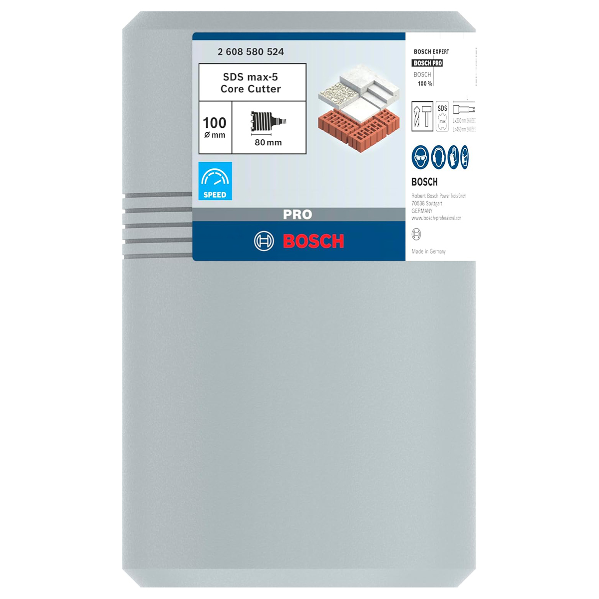 BOSCH krunsko svrdlo za beton PRO SDS plus-5 Core Cutter, 100x80x96 mm - Slika 3