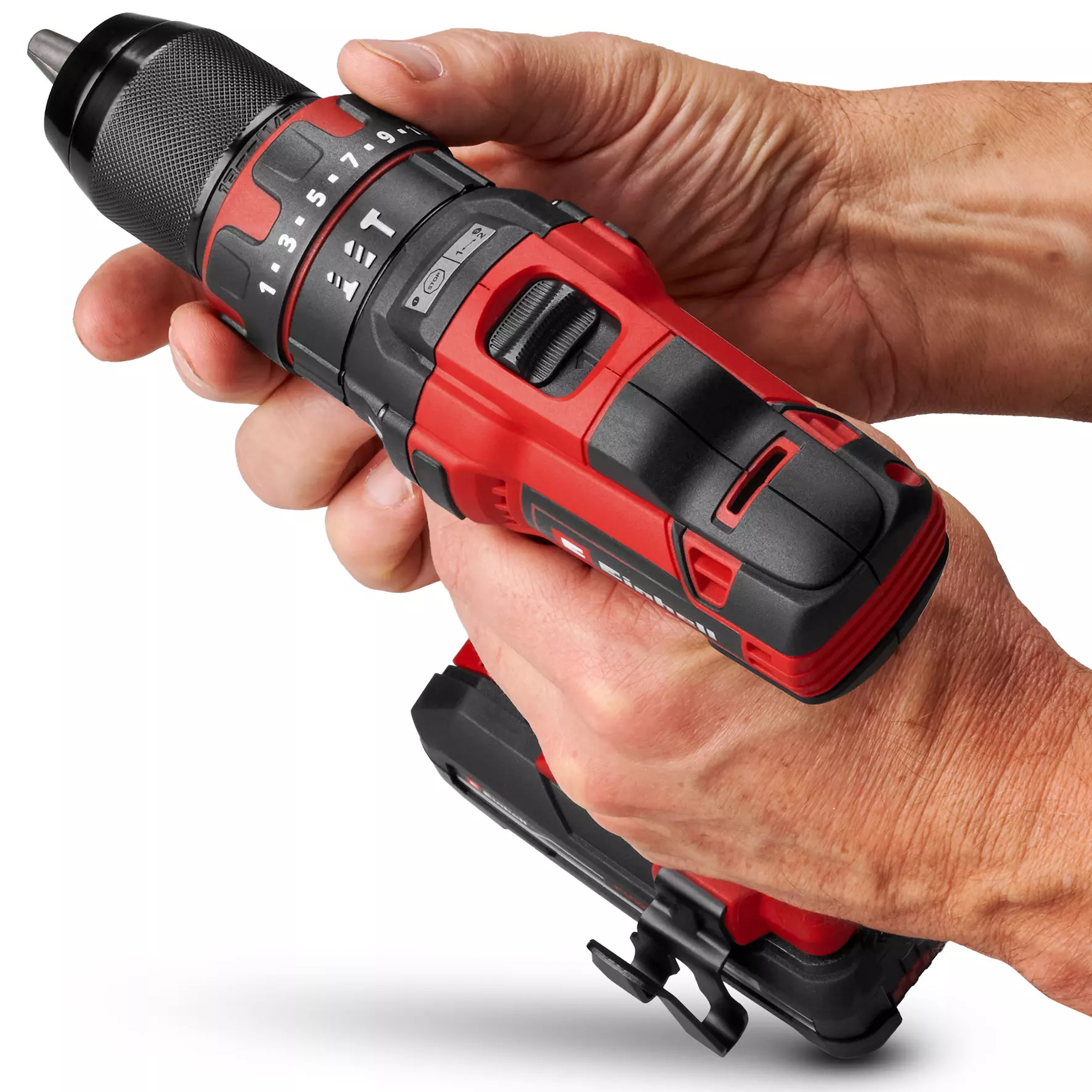 EINHELL aku udarna bušilica TE-CD 18/40 Li-i +64 PXC 18V 2,0Ah set kovčeg - Slika 4